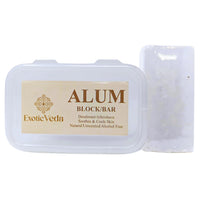 100% Pure Alum Block Natural Deodorant & Aftershave Soothes Razor